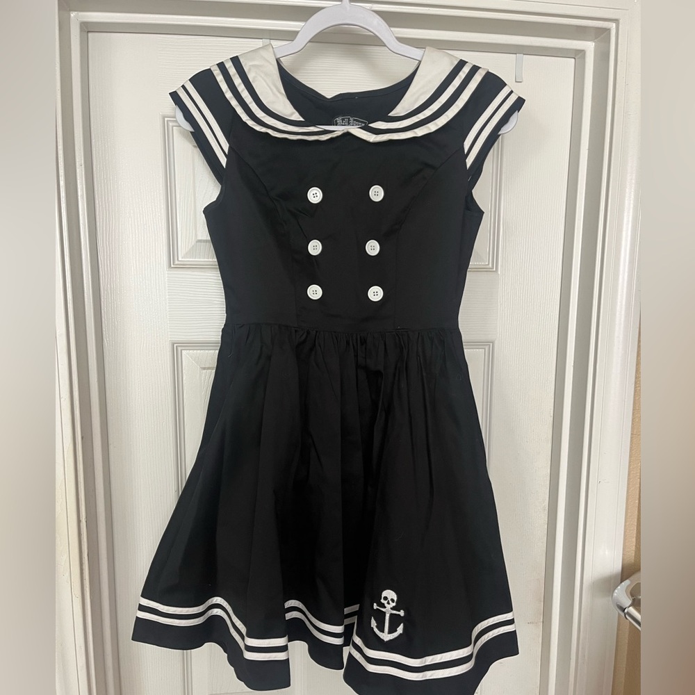 Hell Bunny Skull Anchor Sailor Dress